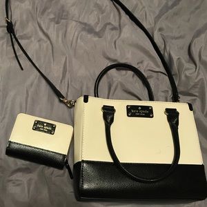 Black and White Kate Spade with Matching Wallet
